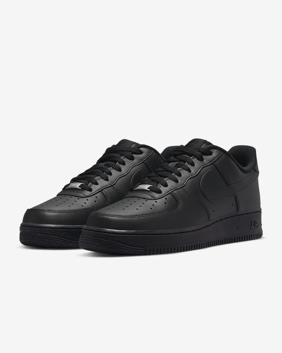 Nike af 1 black and white best sale